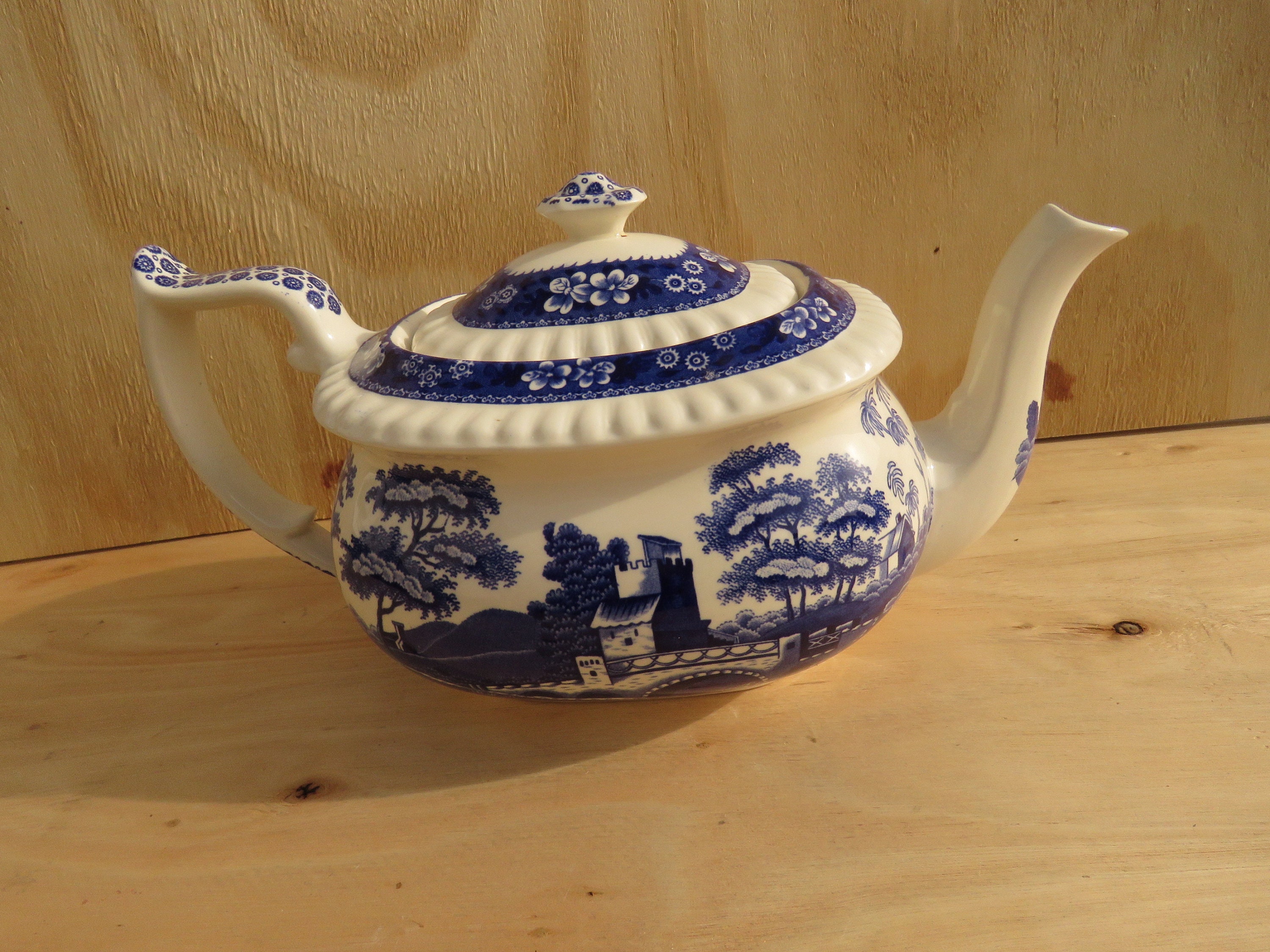 Antique Copeland Spode Blue Tower Pattern Blue and White Ironstone Blue