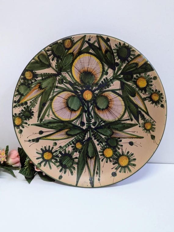 Franco Ruffinelli Assisi Italy – Hand Painted Ceramic Wall Plate