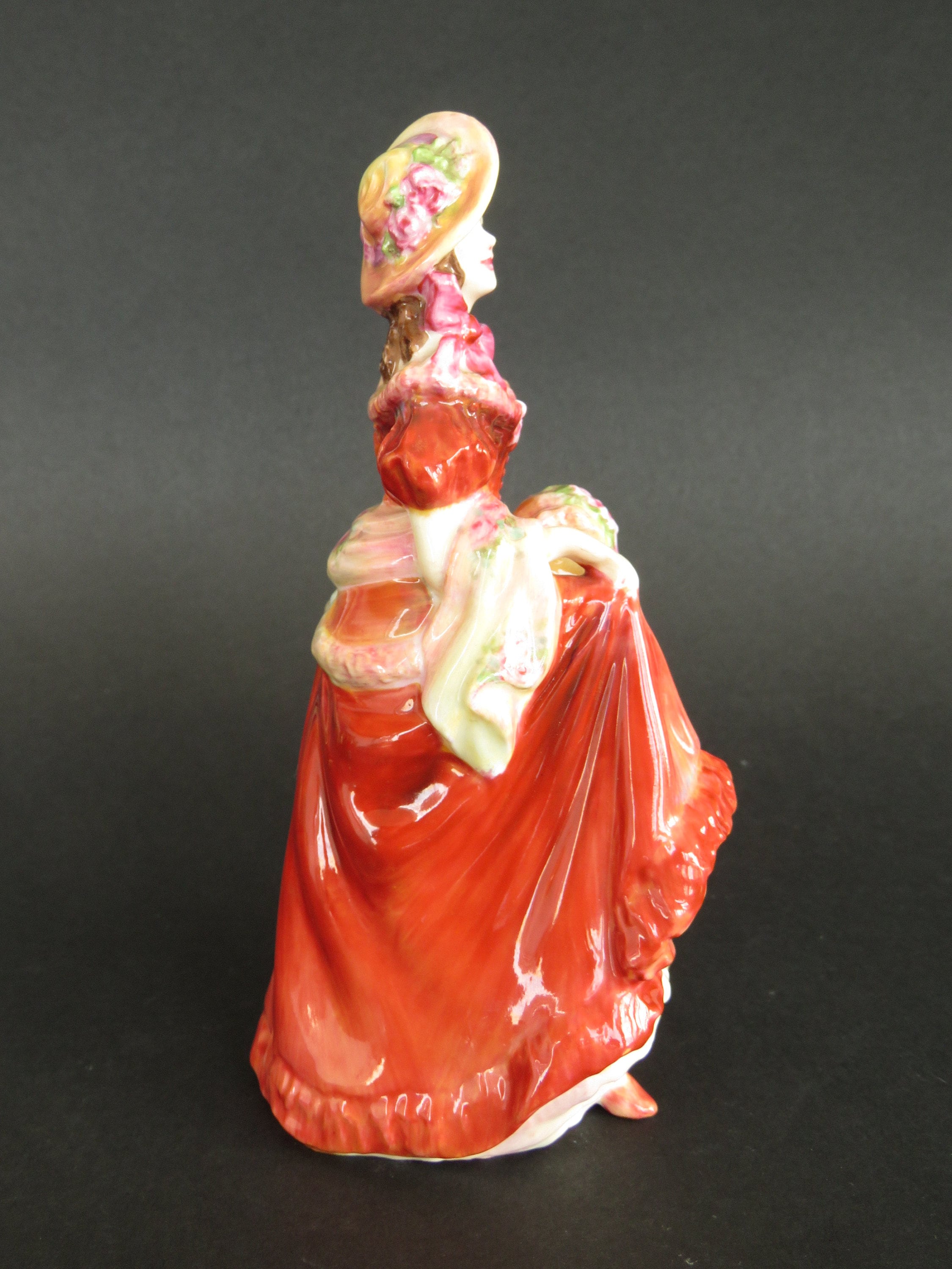 Coalport Porcelain Figurine Judith Anne in Red Dress 1930s Etsy