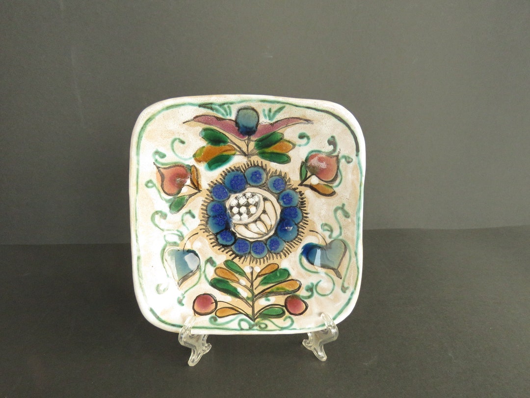 Vintage Ceramic Wall Plates by Elio Erhart Schiavon Etsy