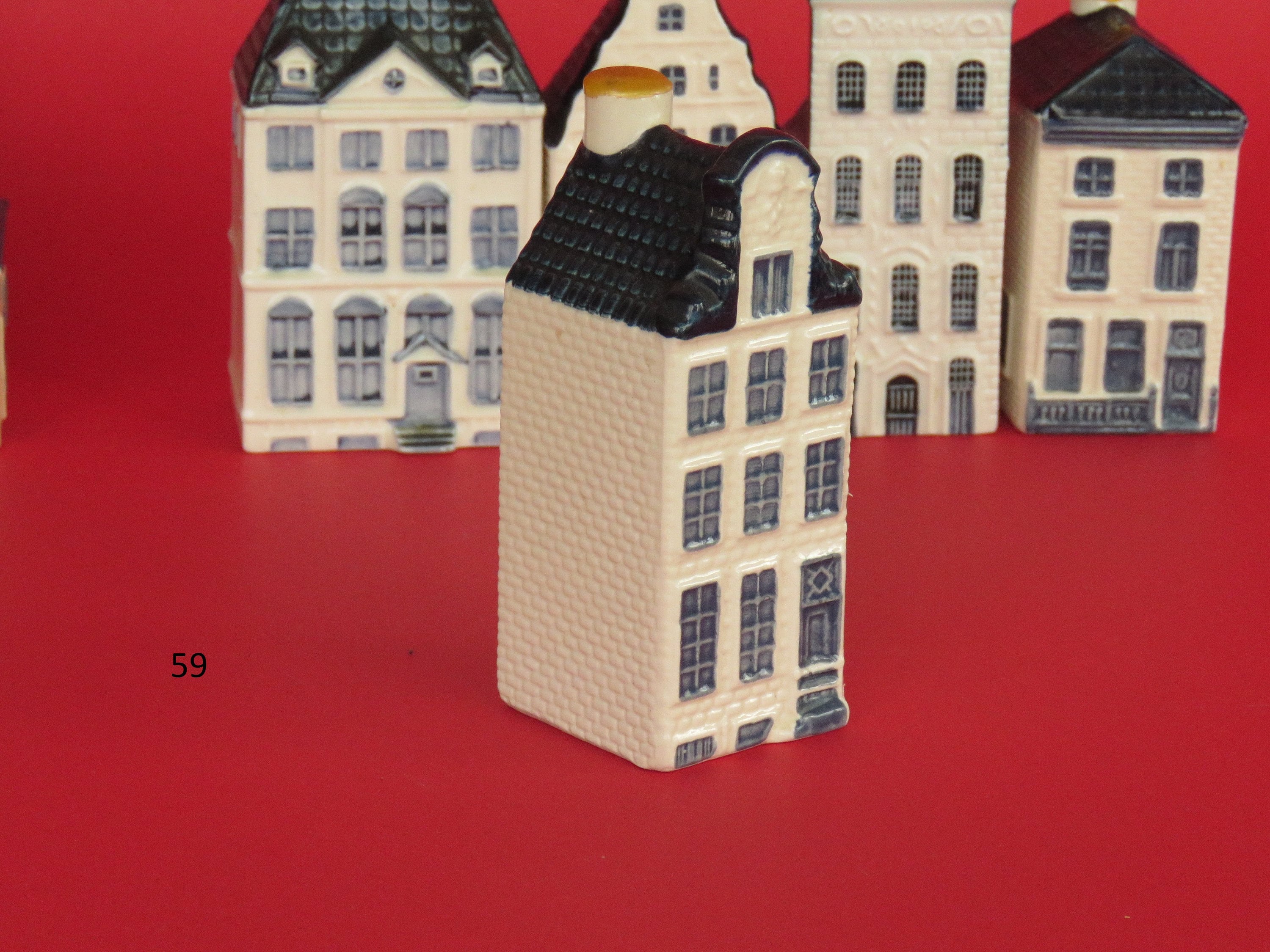 Blue Delft KLM Houses No 26.27.29.31.45.48.53.59 Bols Holland