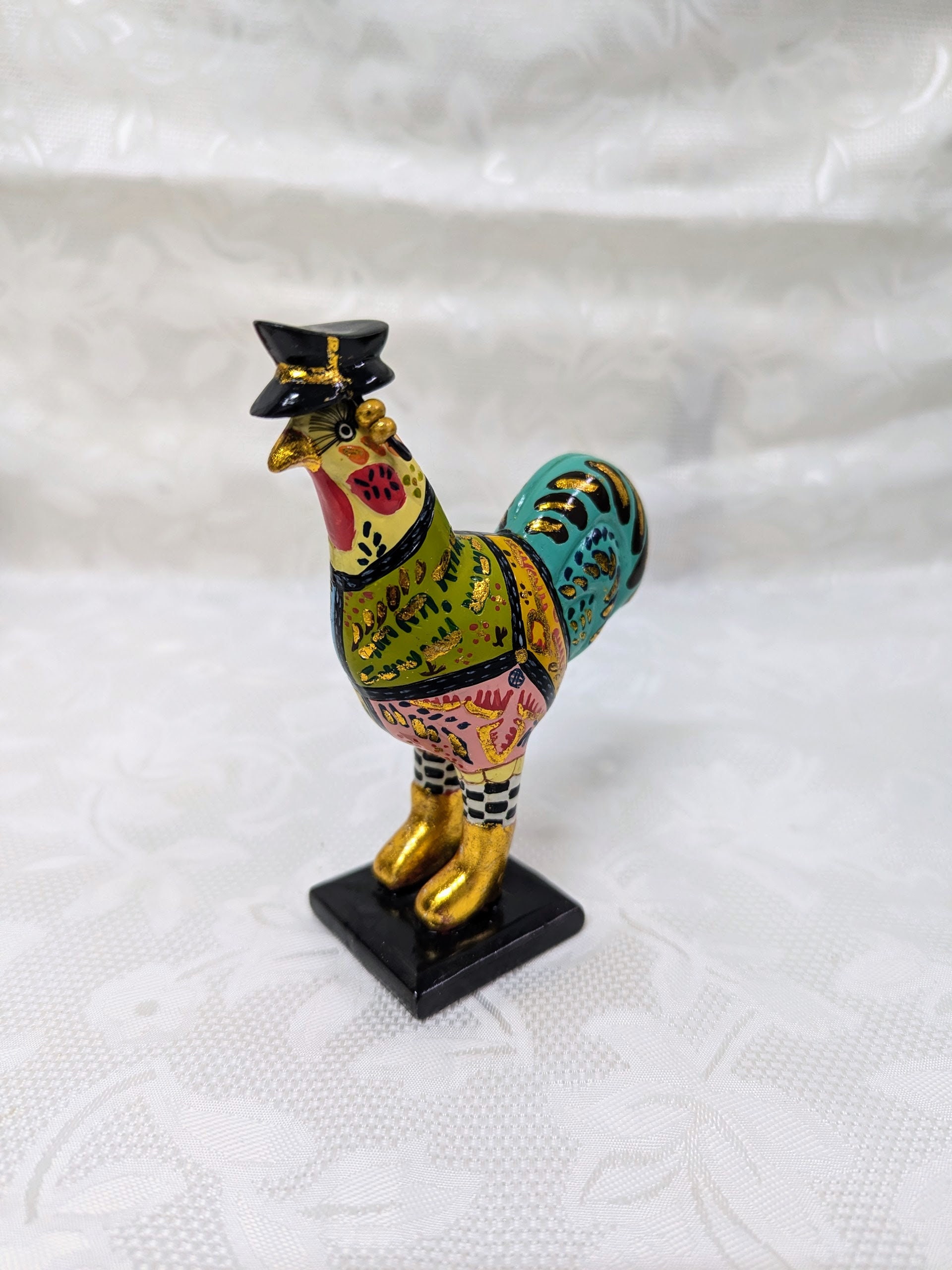 Vintage Rooster Figurine From the Renowned Tom's Drag Collection
