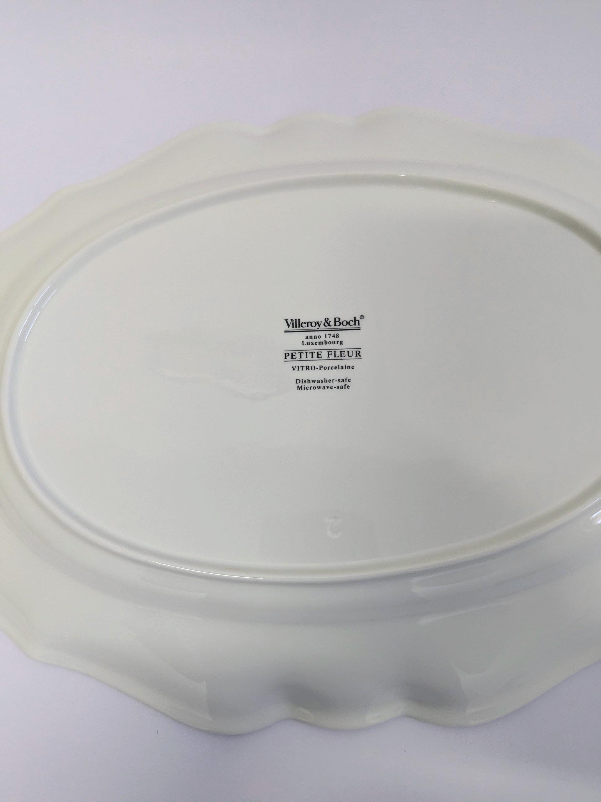 ヴィンテージ オーバル プラッター Villeroy & Boch Petite Fleur 14