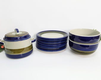 Rörstrand Elisabeth vervangende dinerset. – Zweeds aardewerk uit het midden van de eeuw door Marianne Westman – Vintage Scandinavisch aardewerk