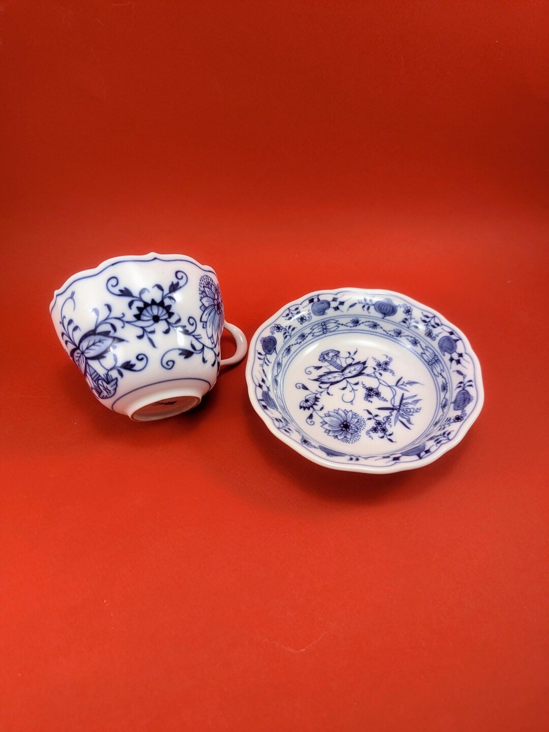 マイセン磁器製ブルーオニオン ソースボウルとティーカップ - Etsy 日本