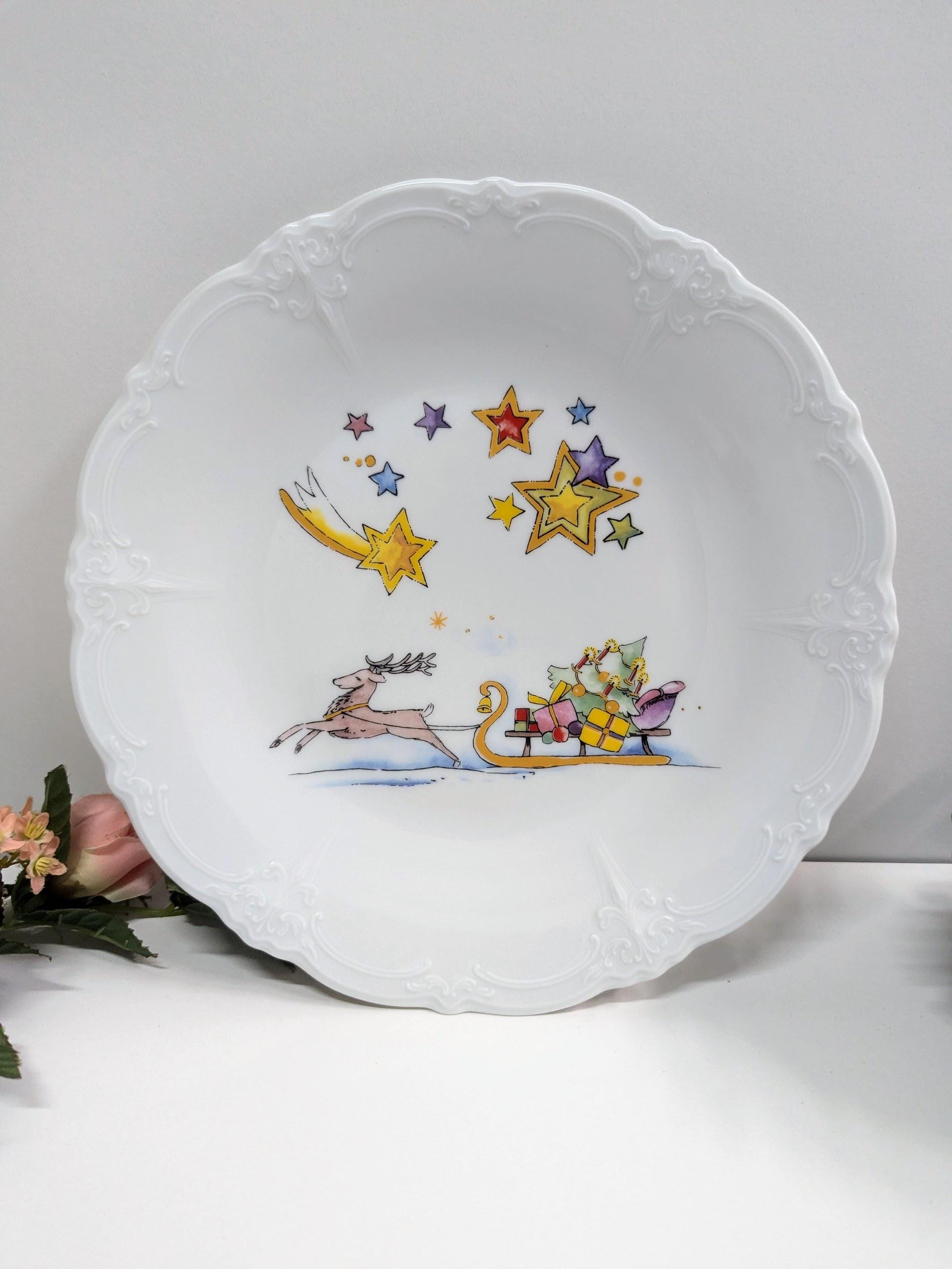 正規メーカー品 ローテンブルク風景画陶器皿 【公式通販】