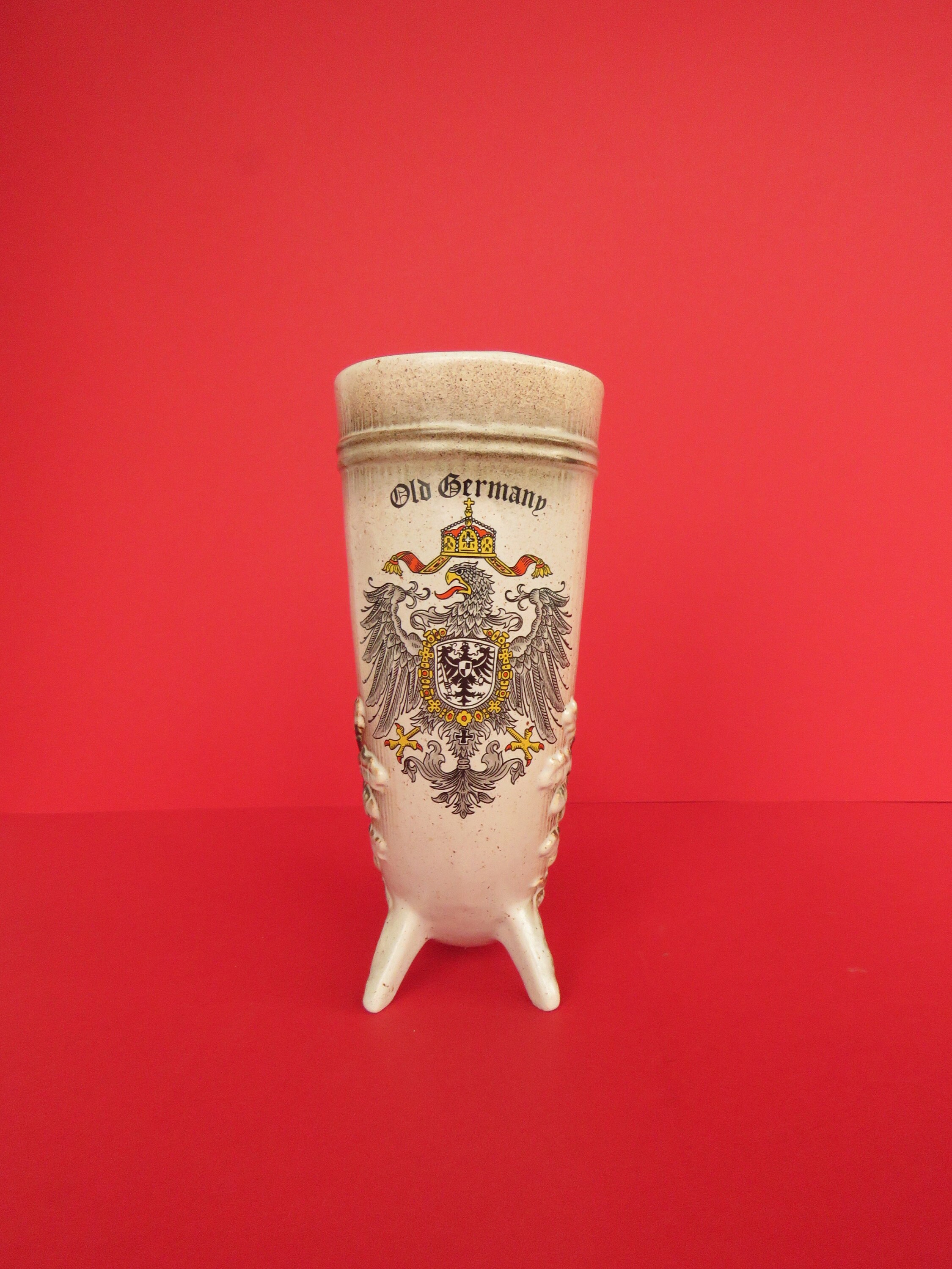 Vintage Ceramic Drinking Horn Old Germany - Etsy