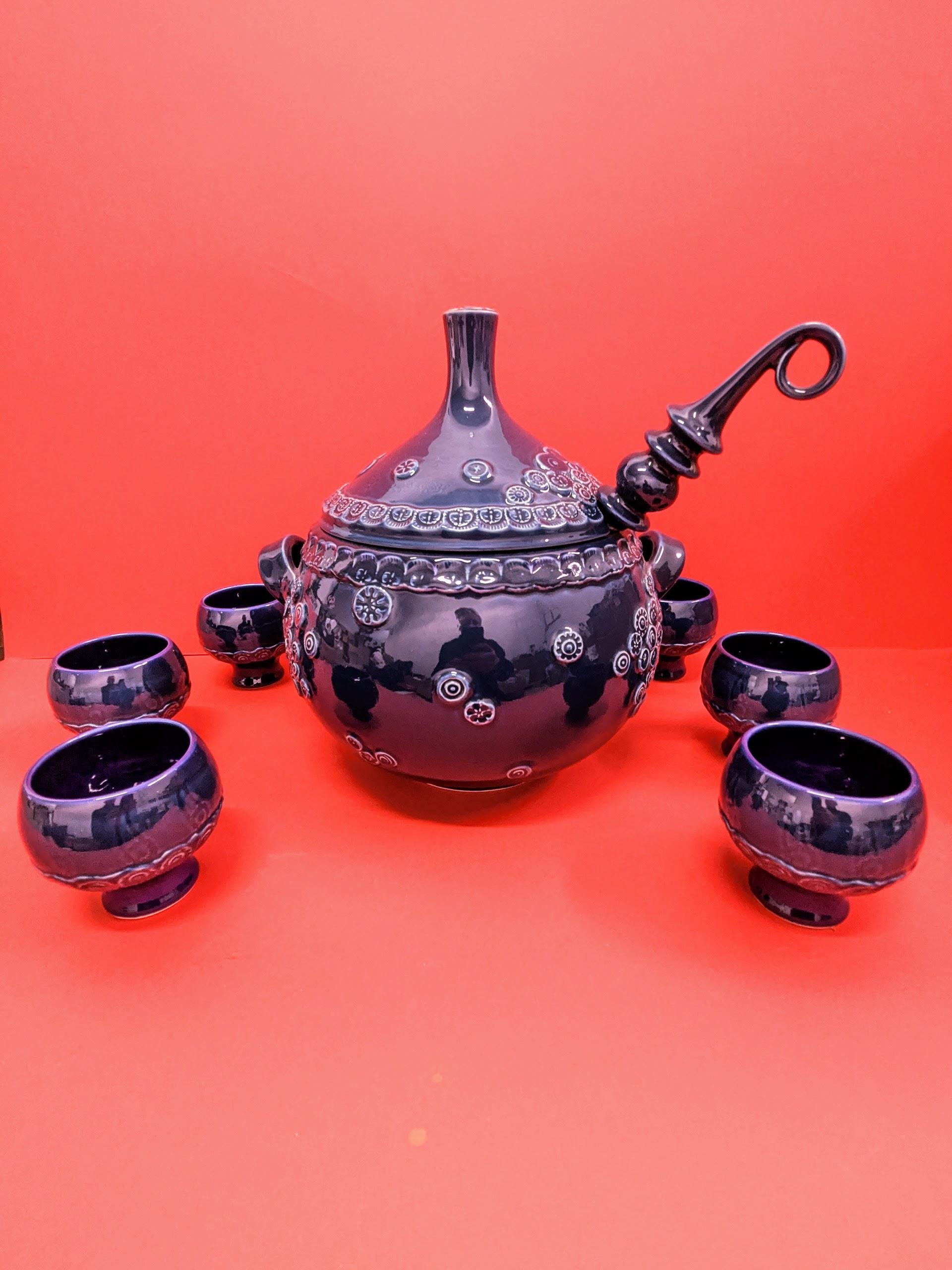 Vintage Bjørn Wiinblad for Rosenthal Studio-line Punch Bowl Set