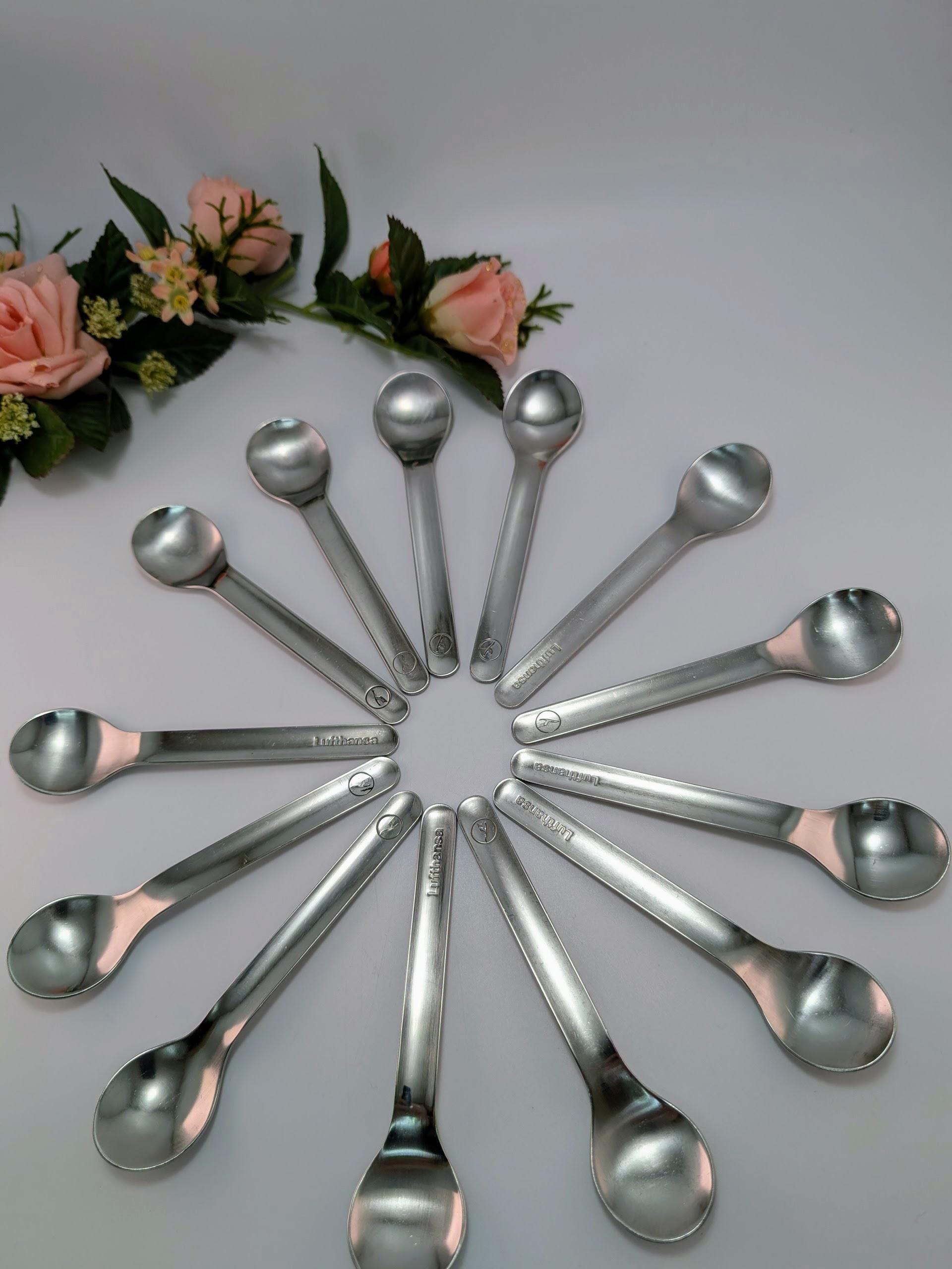 Vintage Lufthansa Spoons Set – Wolf Karnagel Design, Mixed Makers