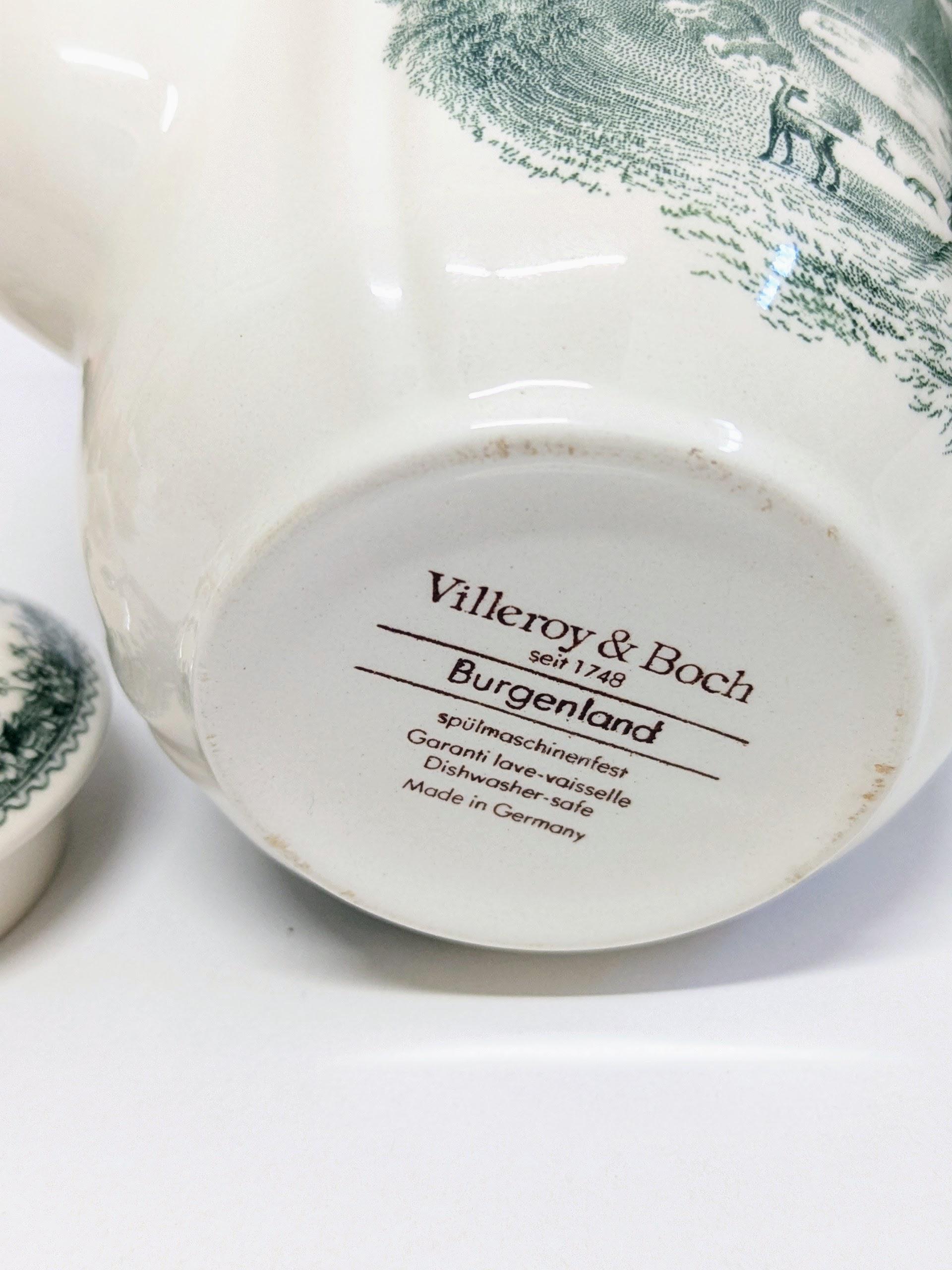 Villeroy & Boch Teapot – Burgenland Green – Scenic Transferware