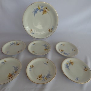 Mid-Century Rosenthal Selb Germany by R. Loewy 6-Piece Plate Collection