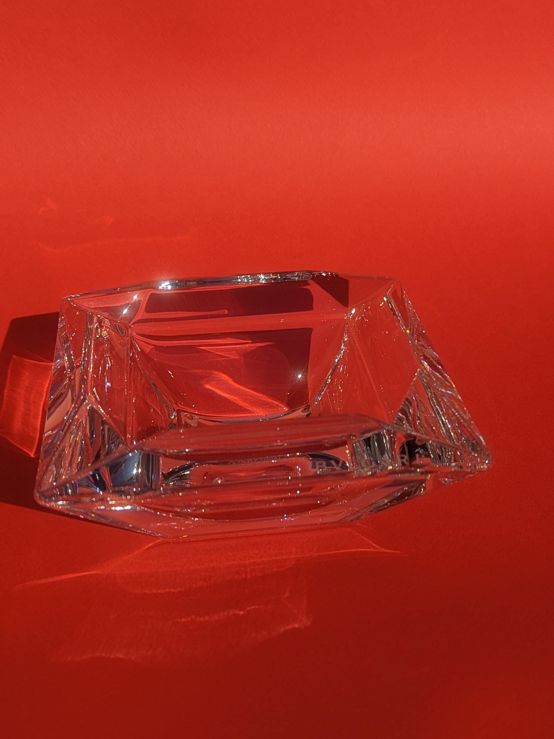 Bvlgari Rosenthal Square Crystal Ashtray - Etsy