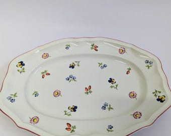 Villeroy & Boch　Petite Fleur　ビンテージ　オーバル皿 ヴィンテージ オーバル プラッター Villeroy & Boch Petite Fleur 14