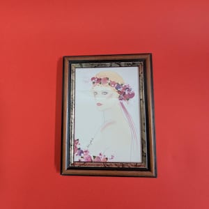 Villeroy e Boch cartolina in porcellana di Denise Jacobs - Simone (1983)