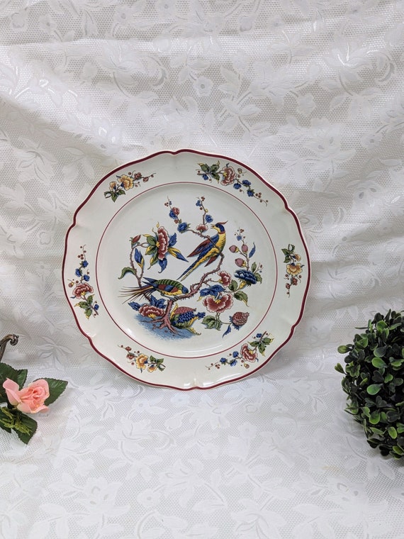 villeroy＆boch 皿 Vintage Villeroy and Boch Saar Union 1945-1955 Dinner Plate With a