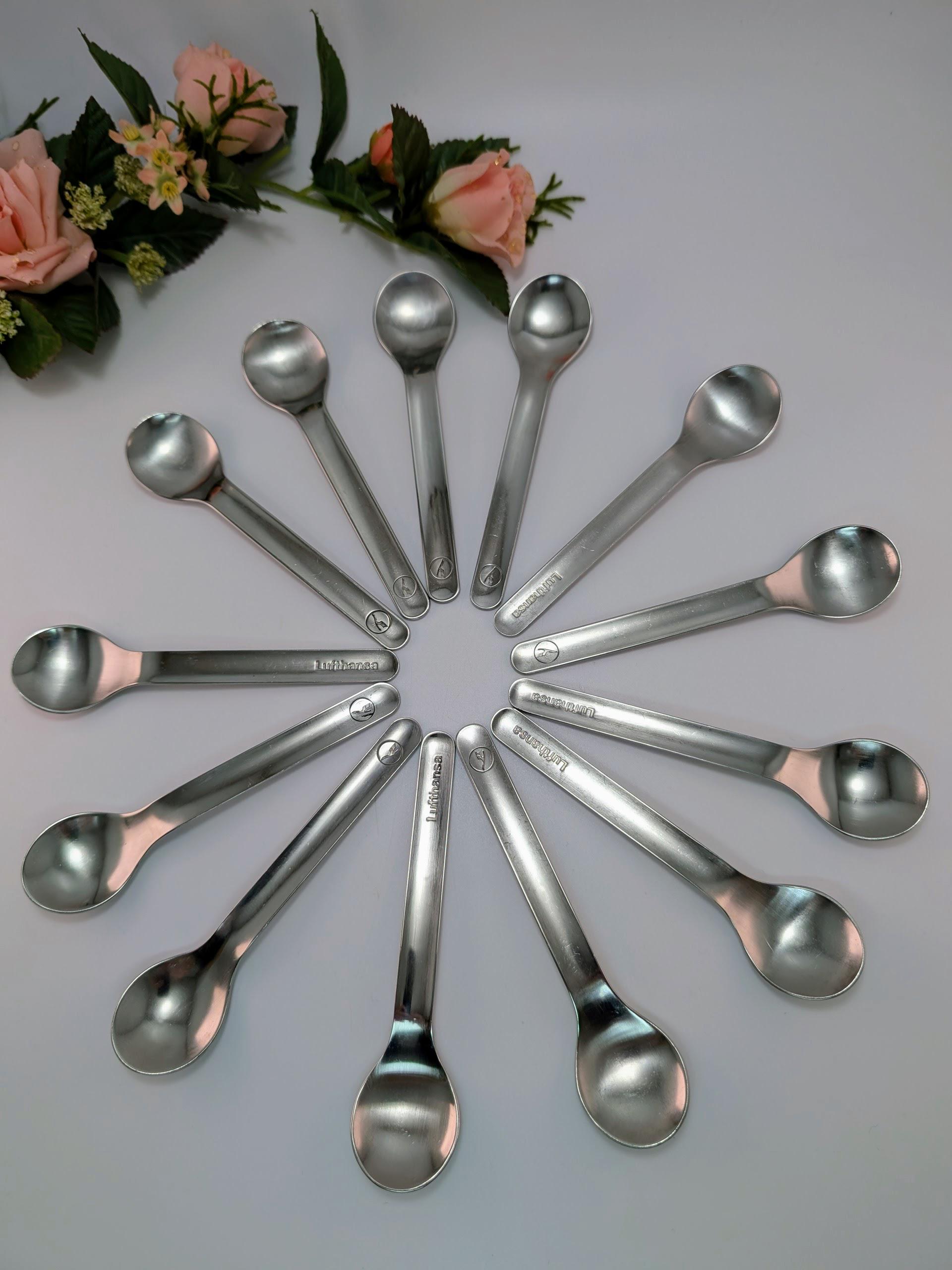 Vintage Lufthansa Spoons Set – Wolf Karnagel Design, Mixed Makers