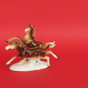 Classic Vintage Running Horses Figurine by Carl Scheidig, Grafenthal