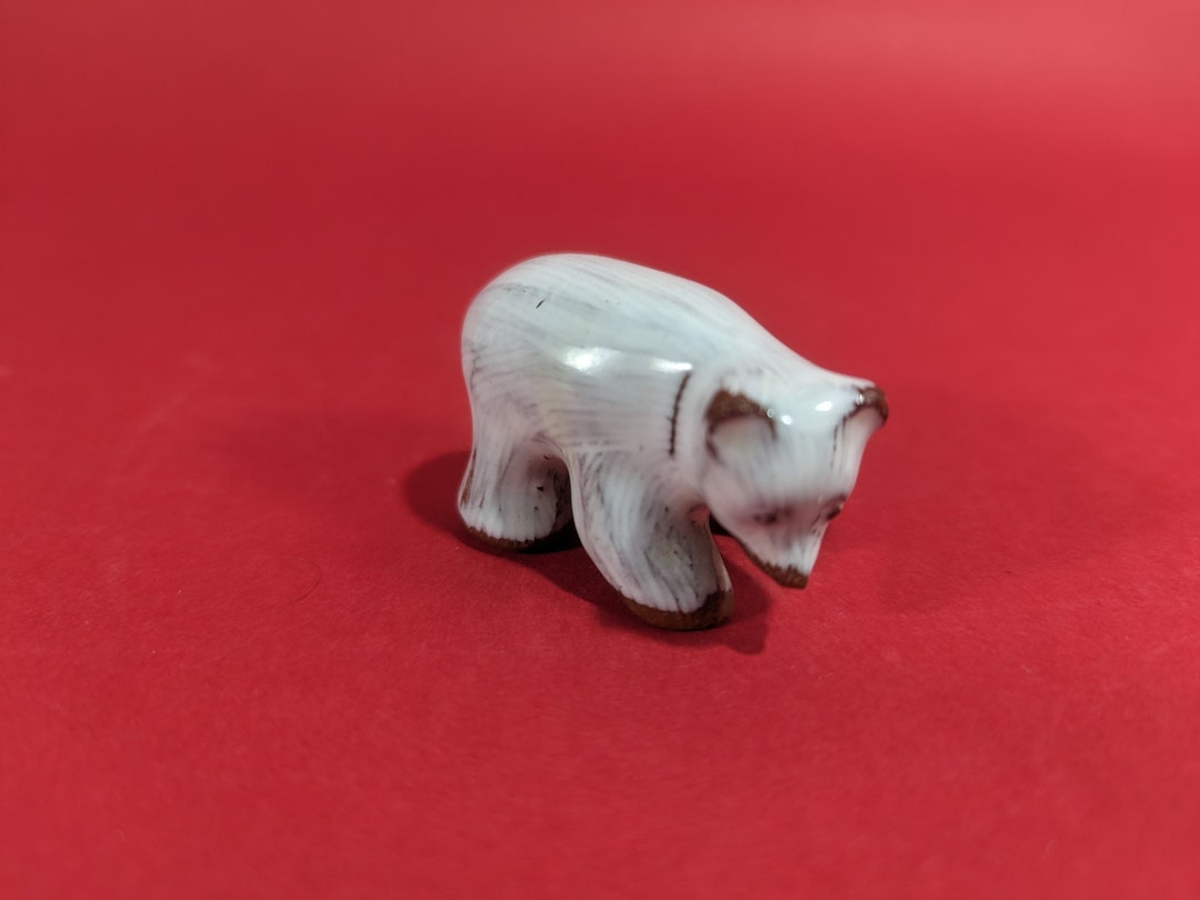 Vintage Polar Bear Figurine,osa Denmark Polar Bear Ceramic Figurine
