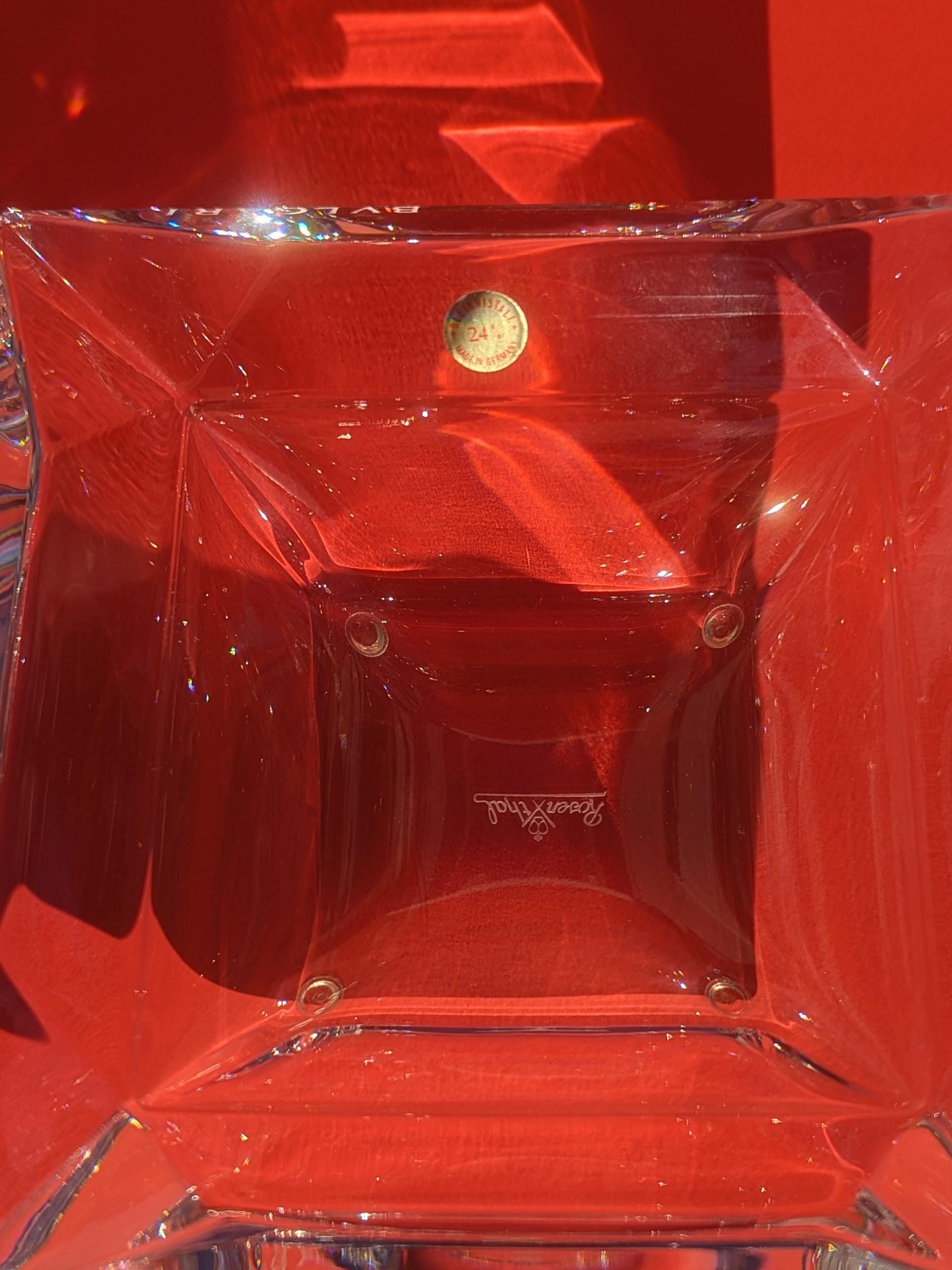 Bvlgari Rosenthal Square Crystal Ashtray - Etsy