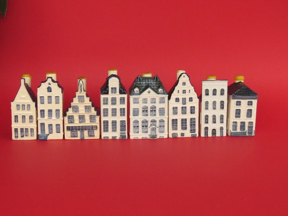 Blue Delft KLM Houses No 26.27.29.31.45.48.53.59 Bols Holland