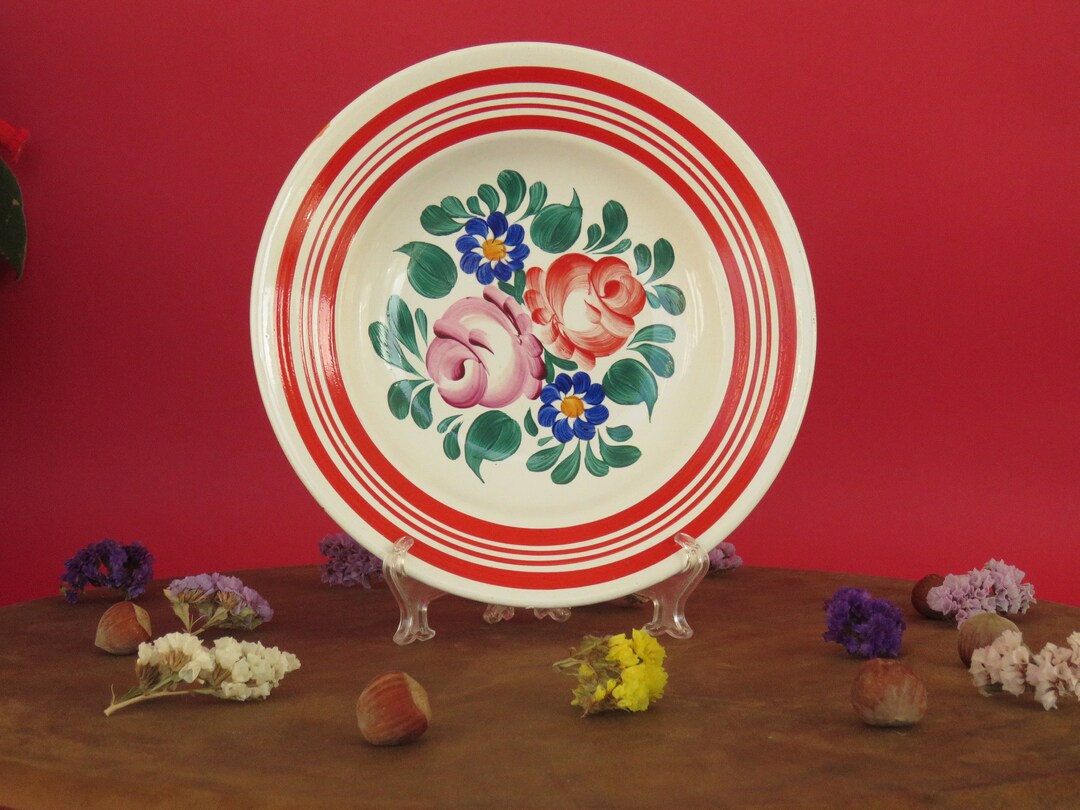 Decorative Hungarian Granit Ceramic Plate 1950s.wall Plate Etsy