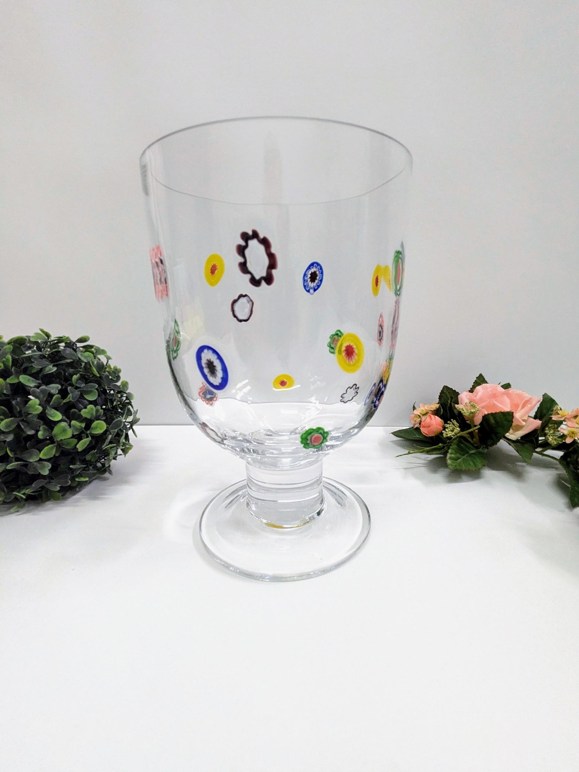 Leonardo Millefiori Murano Glass Wine Chiller – Hand Blown Italian