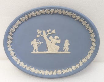 ヴィンテージ ウェッジウッド ジャスパーウェア ラージオーバル