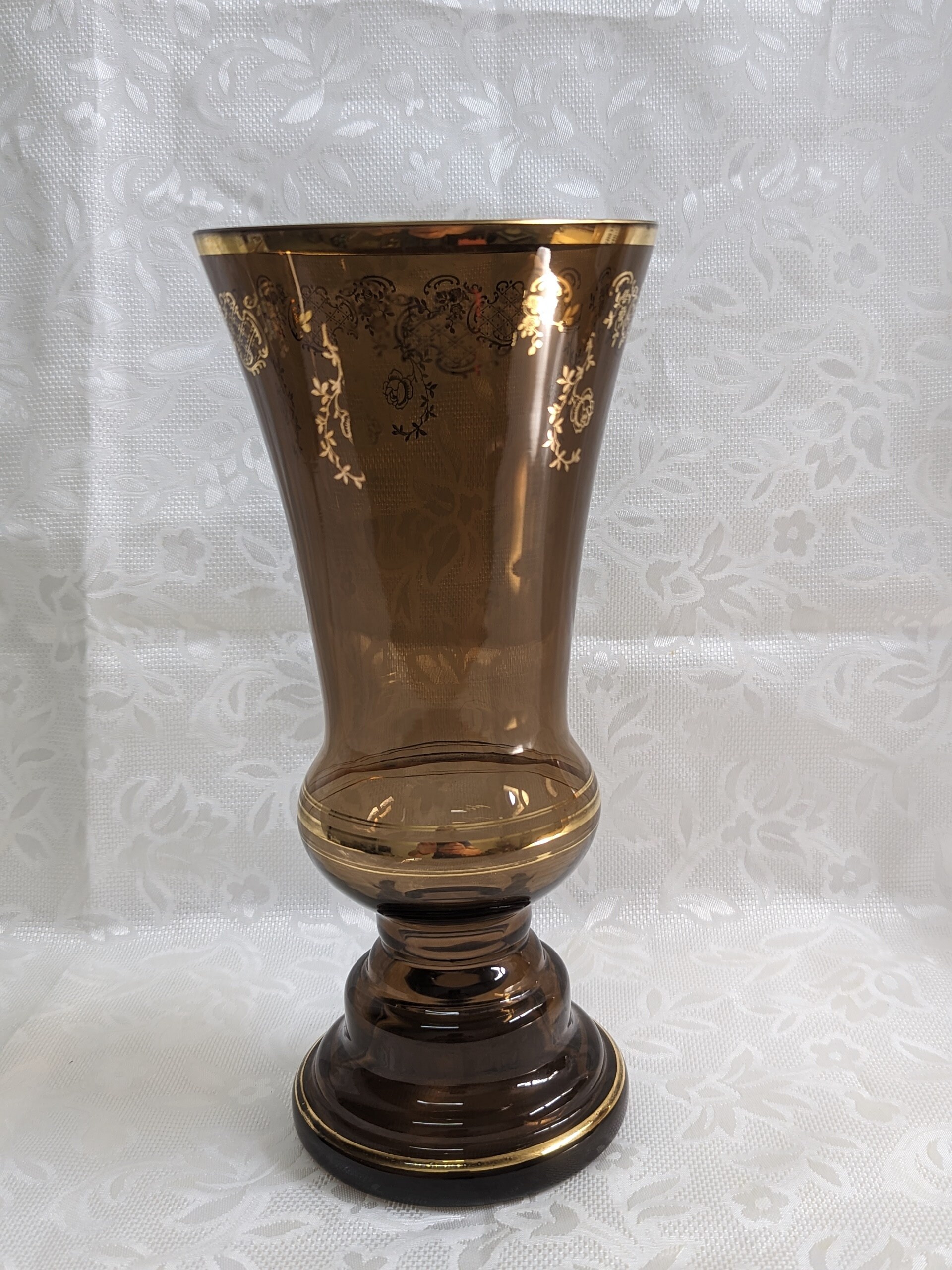 Vintage 1950s Petite Rose Pink Trophy Vase Vintage 1950s Petite Rose Pink Trophy Vase