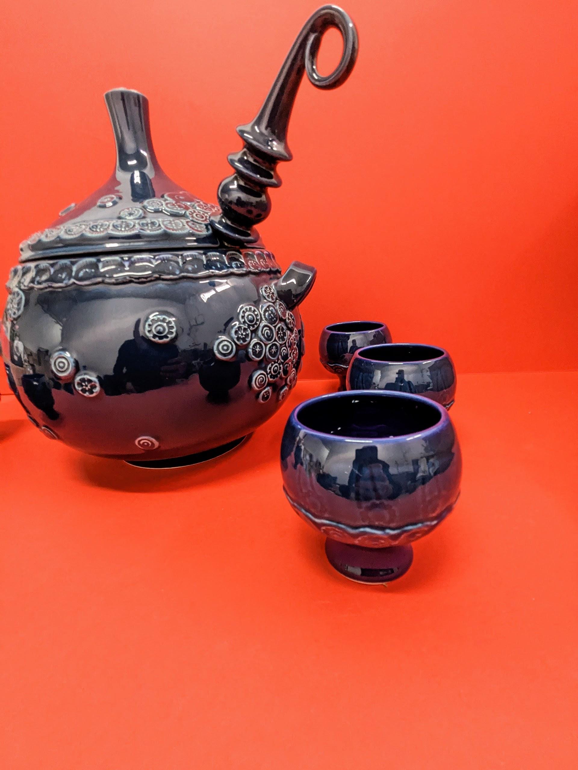 Vintage Bjørn Wiinblad for Rosenthal Studio-line Punch Bowl Set