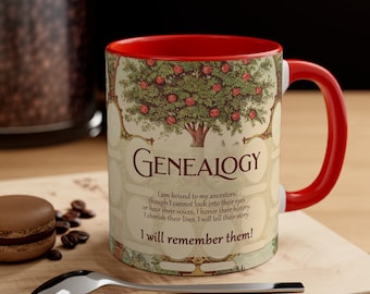 I Willl Remember Them - Genealogist Mug - Genealogist Gift - Genealogy Mug - Genealogy Gift - Family History Mug - Family History Gift