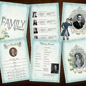 REGENCY Motif Genealogy Forms Set - 200+ EDITABLE Forms Make This the ...
