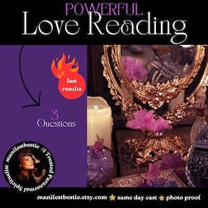 Misma hora / Mensaje de su guía espiritual / Lectura de tarot a ciegas / Lectura psíquica muy detallada / Consejo espiritual general