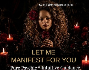 Let Me Manifest For You, Medium Reading, Psychic Reading, Personalized Ritual, Love, Luck, Career, for You, personalized, same hour