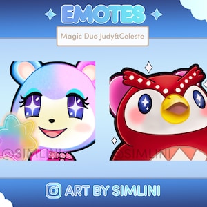 Celeste & Judy Twitch Emotes Pack | Twitch and Discord