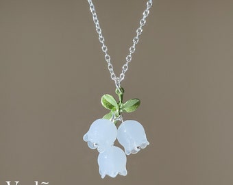 Collier muguet en argent sterling 925