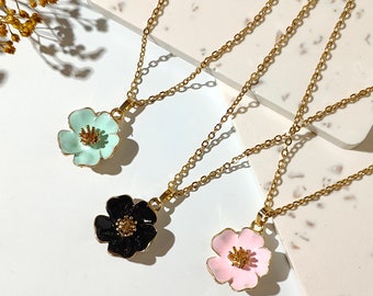 Flower necklace| jewelry | gift for her| Anniversary Gifts | necklace| flower blossom necklace