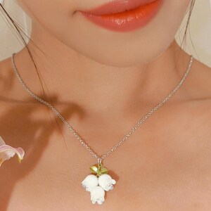 Vachana - Halsband i sterlingsilver 925 med liljekonvalj bild 6