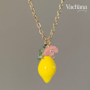 Sweet Yellow Lemon Necklace