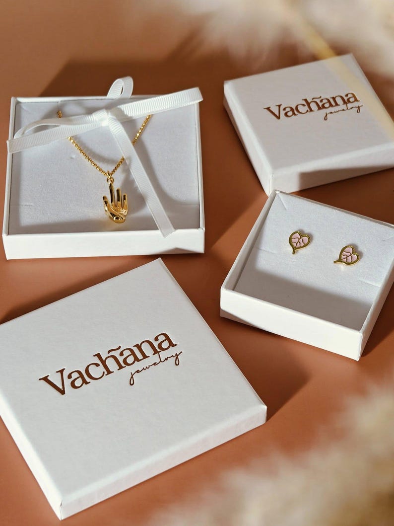 Vachana - Halsband i sterlingsilver 925 med liljekonvalj bild 9