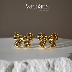 Cute Stainless Steel Bowknot Stud Earrings (B-002)