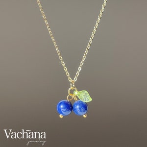 Blue Blueberry Lapis Necklace