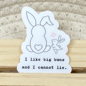 Bunny Got Back 2” Vinyl Sticker - I Like Big Buns - Funny - Bunnies - Cute