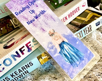 Reading Opens Up New Worlds - Fantasy - Laminated Bookmark