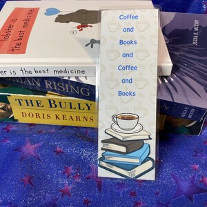 Coffee and Books and Coffee and Books Handcrafted Bookmark