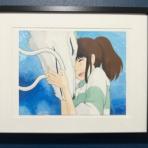 Chihiro &amp; Haku Spirited Away Studio Ghibli Instant Digital Download Art ...