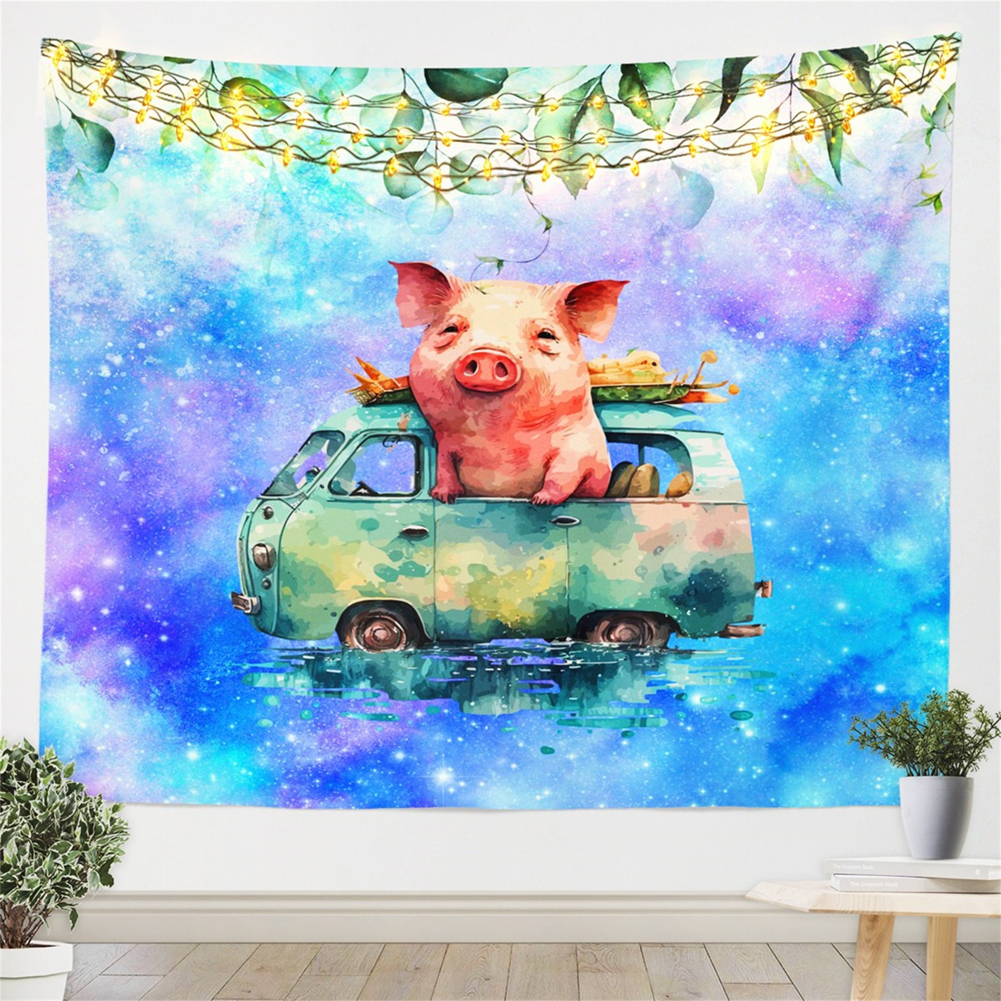 Pig Wall Tapestry Etsy Ireland