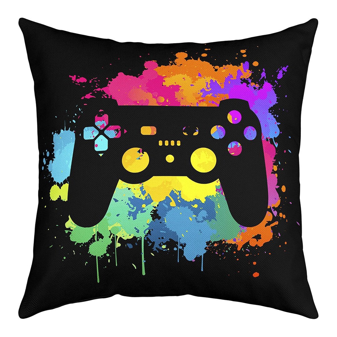 Game Pad Pillow Cover Kids Boys Video Game Controller Pillow Etsy