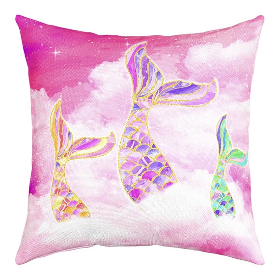 Mermaid tail pillow sales