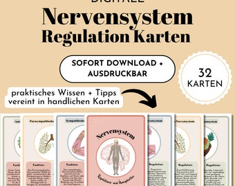 Nervous System Regulation Therapy Cards Polyvagal Theory Vagus Nerve Tools for Psychotherapy Counseling Coaching Emotion Regulation CBT PDF A6