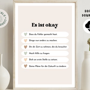 Psychologie Poster · Therapie Poster · Mentale Gesundheit · Poster Download · Psychologie Deko · Psychotherapie Poster · DBT, CBT · Pdf